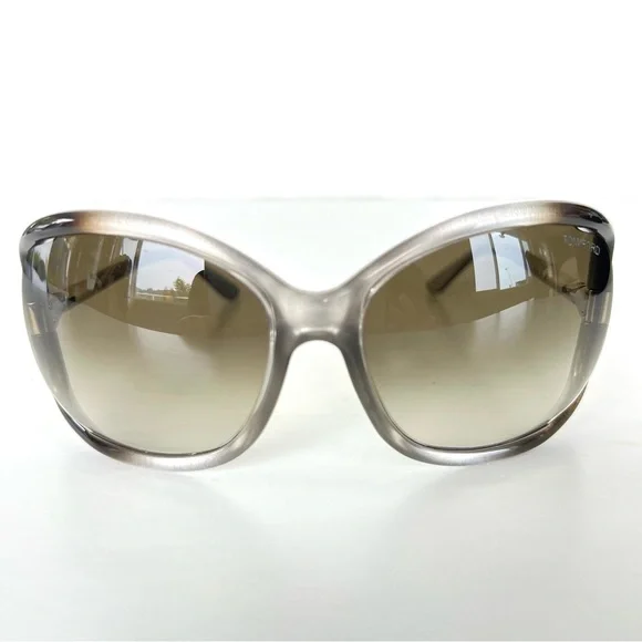 TOM FORD TF125 Anais Gray Gradient Lenses w Black Gray Silver Frame Sunglasses - Picture 6 of 14